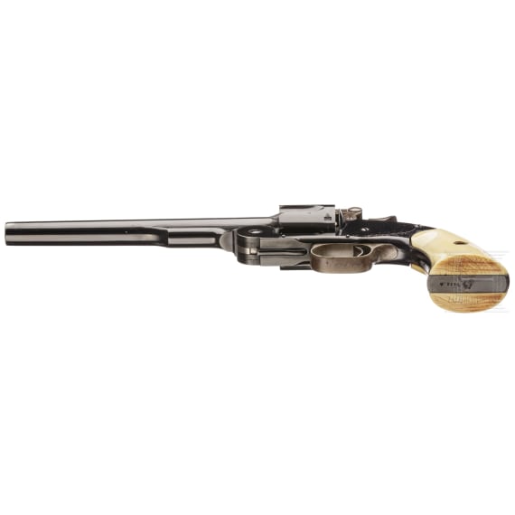 A cased Smith & Wesson 2nd Model Schofield Single Action Revolver and a No. 1 3rd issue revolver