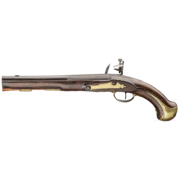 A French cavalry pistol of the Gendarmes de la Garde du Roy, post-1763 pattern