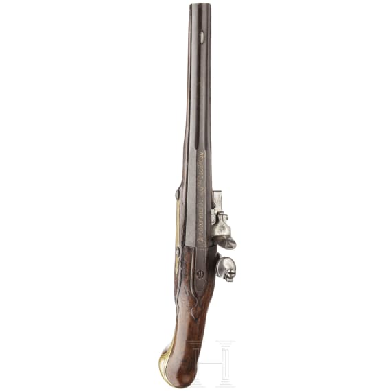 A French cavalry pistol of the Gendarmes de la Garde du Roy, post-1763 pattern