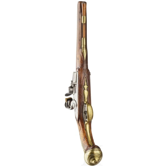 A cavalry pistol for an officer of the Schomberg dragoons, worn since 1762