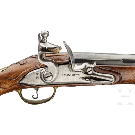 A cavalry pistol for an officer of the Schomberg dragoons, worn since 1762