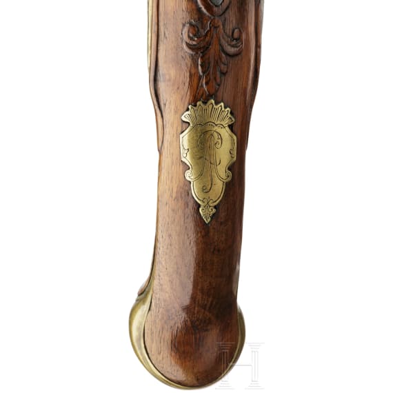 A cavalry pistol for an officer of the Schomberg dragoons, worn since 1762