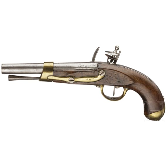 A French flintlock cavalry pistol M an 13, Maubeuge, made 1809