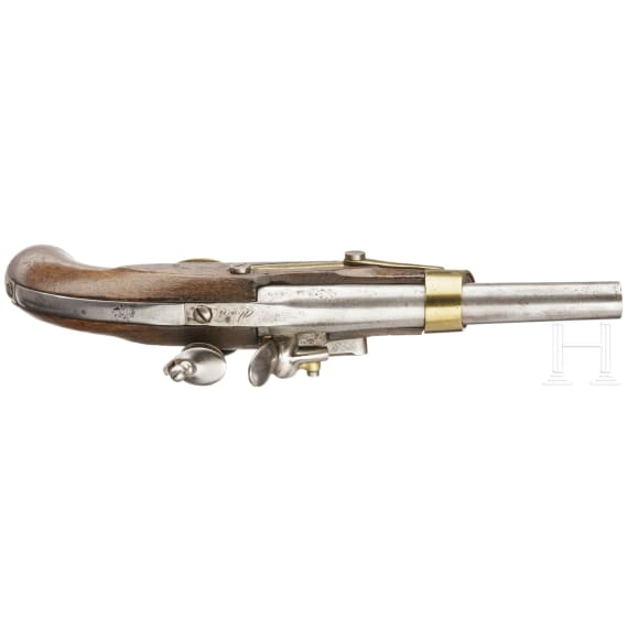 A French flintlock cavalry pistol M an 13, Maubeuge, made 1809