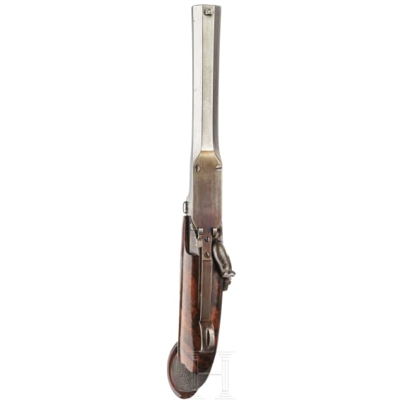 A French prototype of a breech-loading pistol, similar to an M 1833 officer's pistol