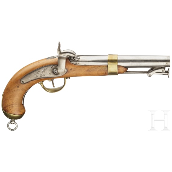 A French Navy pistol M 1837, 1st model