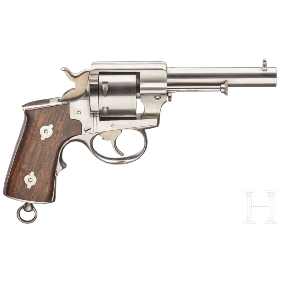 A cased French navy revolver M 1870