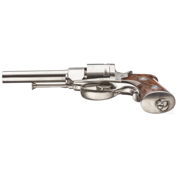 A cased French navy revolver M 1870