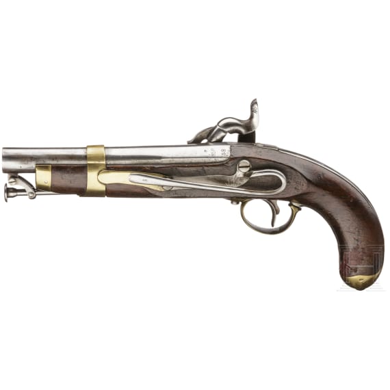 A percussion pistol M 1852, Cavalry and Guardia Civil, made 1858
