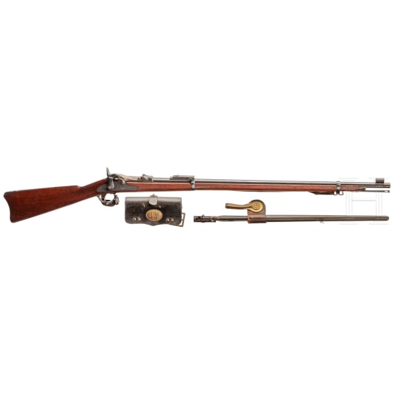 A Springfield Model 1884 "Trapdoor" infantry rifle