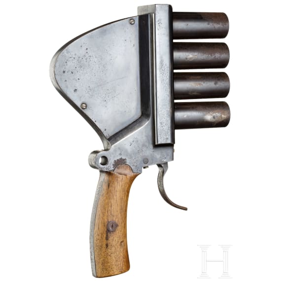 A four-barrelled flare gun by Gebr. Rempt