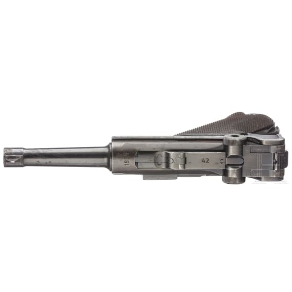 A Mauser 42 marked Luger 08 pistol dated 1939