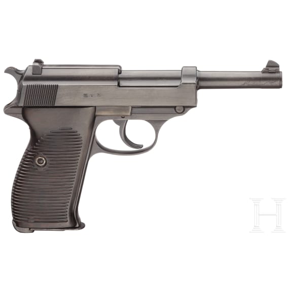 A Mauser P 38, code "byf - 43" with holster