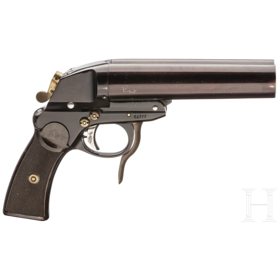 Dopppell&auml;ufige Fliegerleuchtpistole Mod. L, Code "fzs" (Krieghoff)