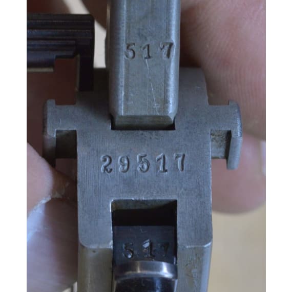 A Mauser C96 Bolo Large Ring Hammer, fixed sight, for six rounds