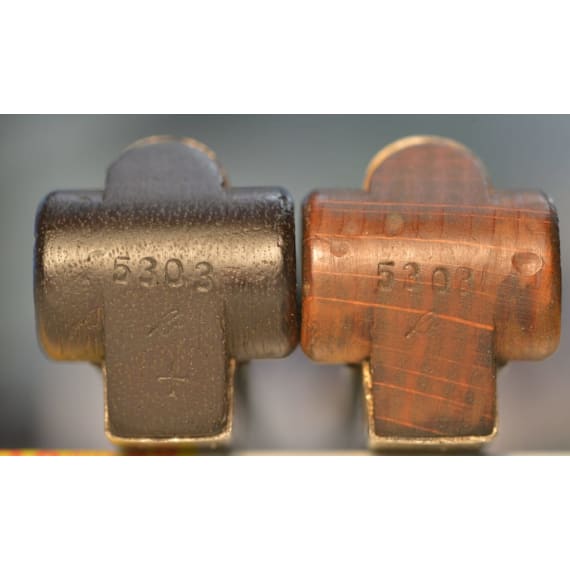 A DWM 1917 marked Luger 08 pistol with 2 magazines with matching numbers