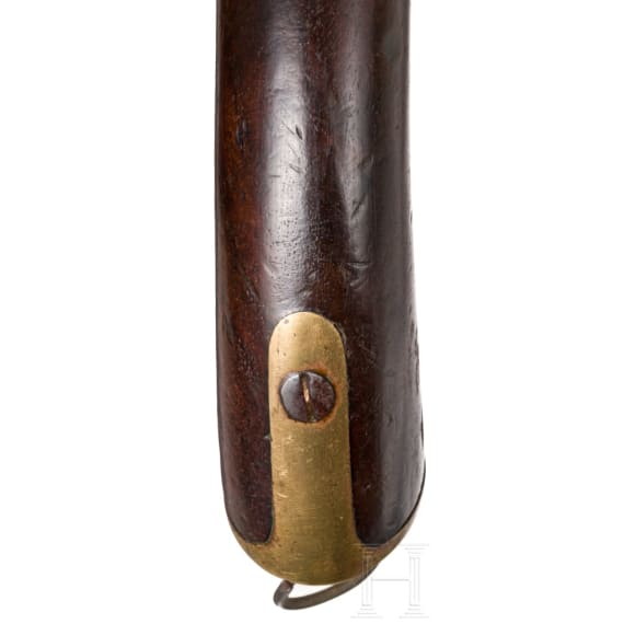 A breechloading percusion pistol, Westley Richards & Co., Portugal Contract, 1867