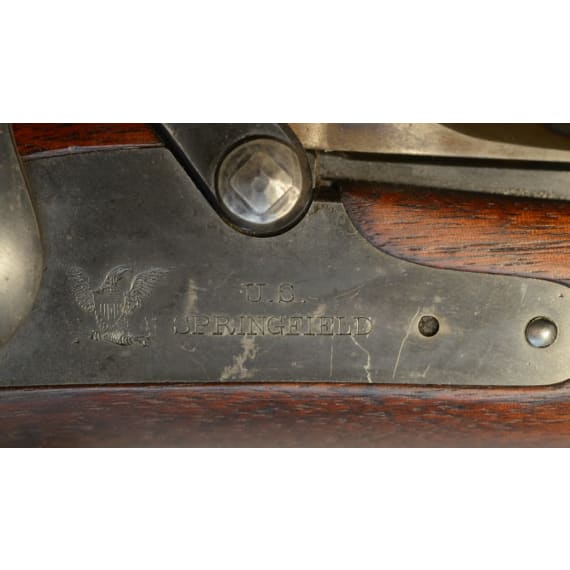 A Springfield Model 1884 "Trapdoor" infantry rifle