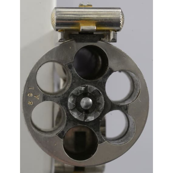 A cased deluxe Model 3 Russian First Model with engraved nickel finish