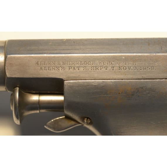 An Allen & Wheelock Center Hammer Lipfire Army Single Action Revolver.