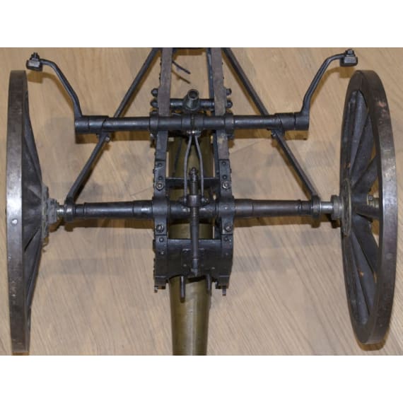 A model of a German fieldgun with limber, dated 1876
