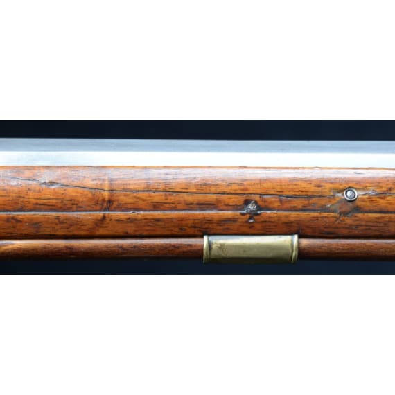 A flintlock rifle by Bosler in Darmstadt, ca. 1780