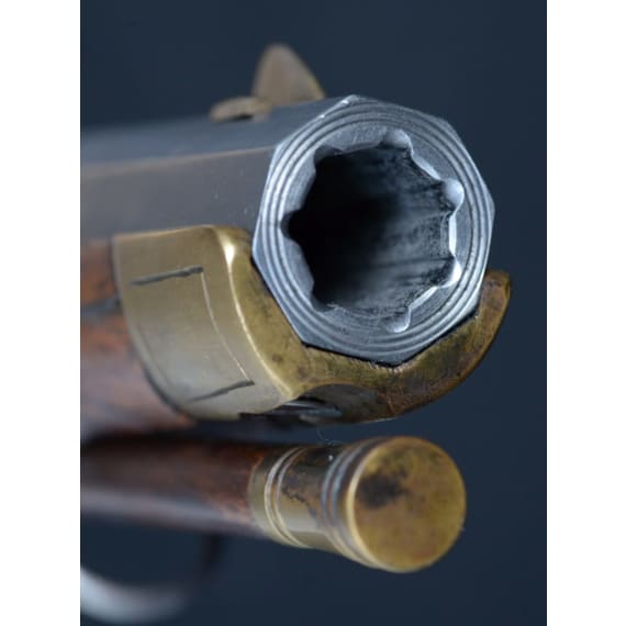 A flintlock rifle by Bosler in Darmstadt, ca. 1780