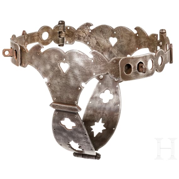A chastity belt, collector's replica in the style of the 17th/18th century