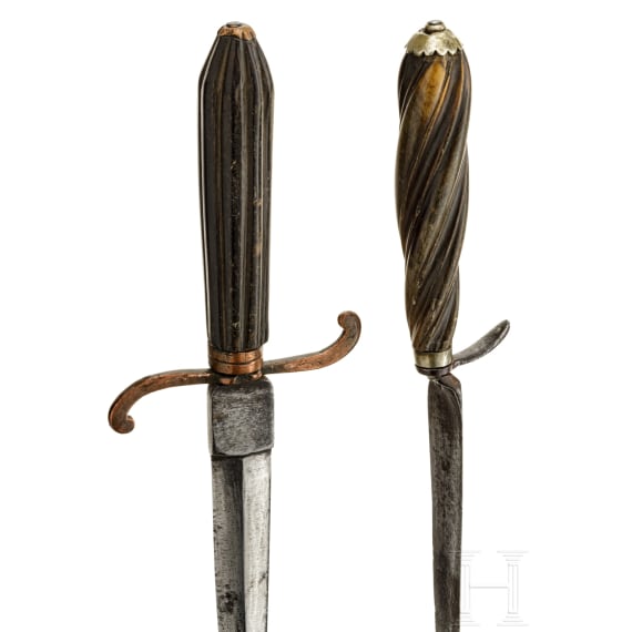 Four Italian daggers, 19th century