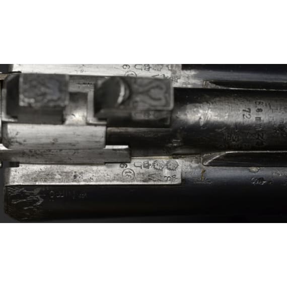 A pre-war three-barrel rifle-shotgun, Suhl