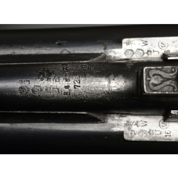 A pre-war three-barrel rifle-shotgun, Suhl