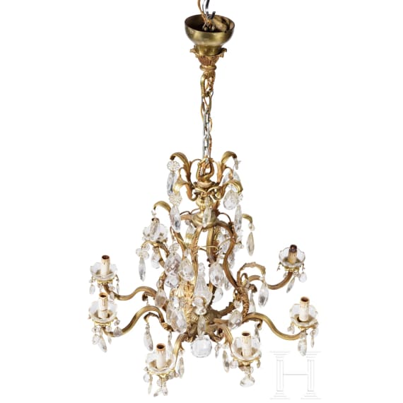 An Italian crystal chandelier, 1st half of the 20th century