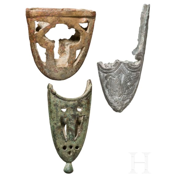 Three Northern and Central European chapes, 10th century