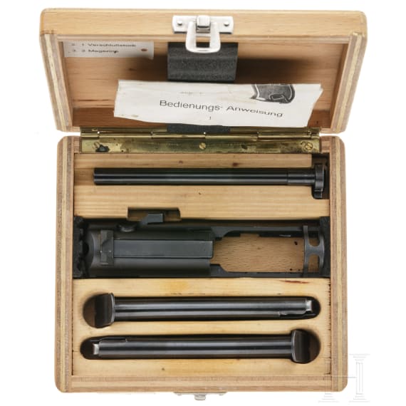 A conversion kit for a Walther P 38, BMI-marked, in box