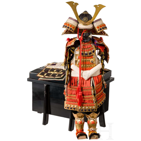 A Japanese miniature suit of armour, Meiji-/Taisho-period