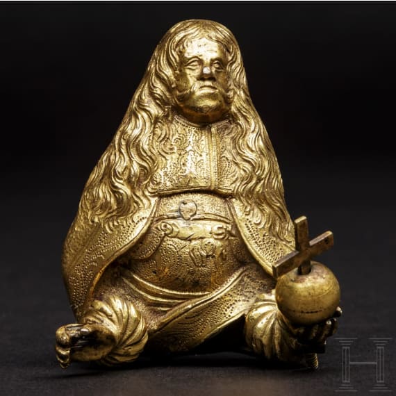 Small gilt bust of Emperor Leopold I, Austria, circa 1680