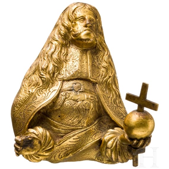 Small gilt bust of Emperor Leopold I, Austria, circa 1680
