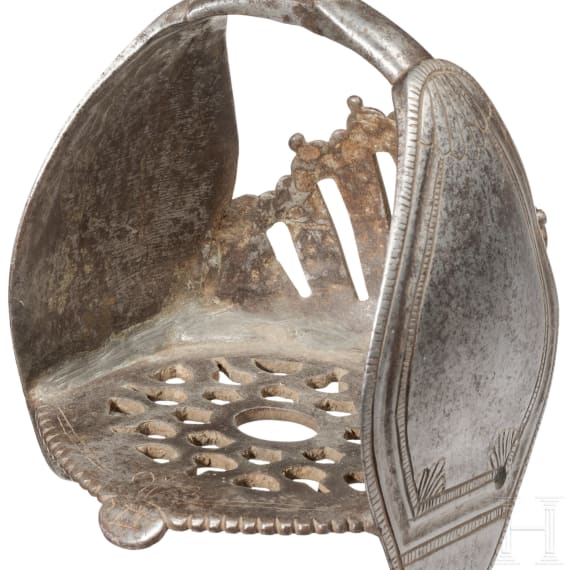 A pair of iron stirrups, Germany or Italy, 17th century