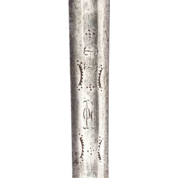 Silbertauschiertes Stadtschwert, süddeutsch, um 1620