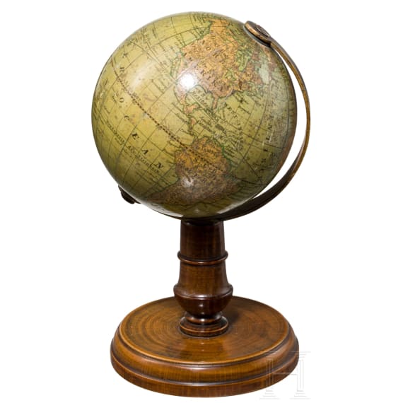 Seltener kleiner Globus, Nürnberg, um 1860