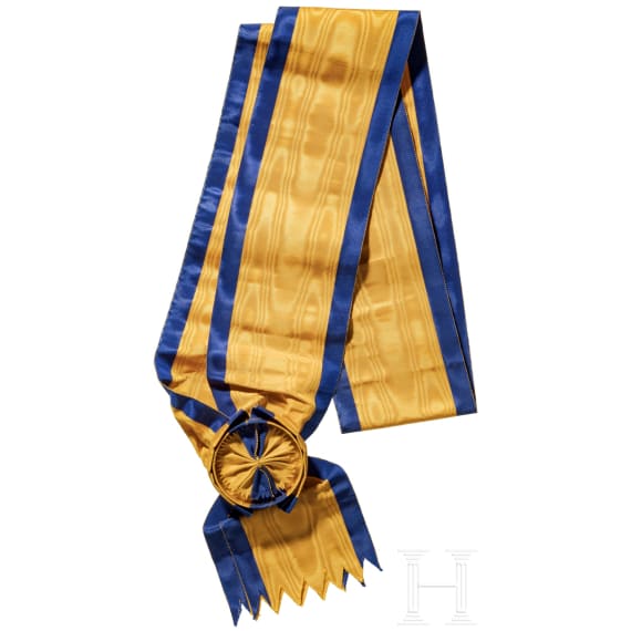A sash for knights 1st class of the Order of the Iron Crown