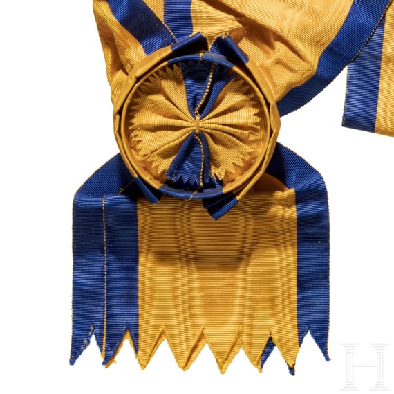 A sash for knights 1st class of the Order of the Iron Crown