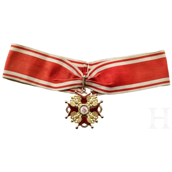 A Russian Order of St. Stanislaus 2nd Class Cross, circa 1910