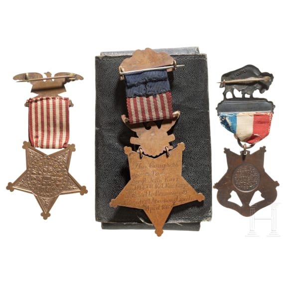 Sgt. John Karr – a Congressional Medal of Honor as a member of the escort for the remains of President Abraham Lincoln, April 1865