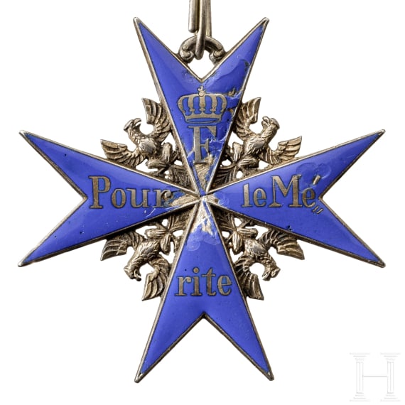 Oberstleutnant Erich Böhme – Orden "Pour le Mérite" mit Verleihungsurkunde