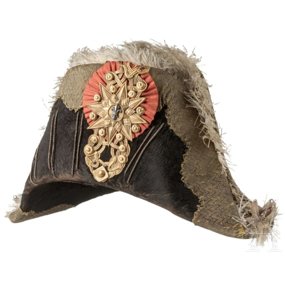 A bicorne for officers of the life guards of Ferdinand II of Naples and Sicily (1830-59)
