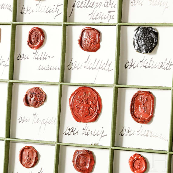A large collection of seals, collected by the Herfurth family, circa 1915