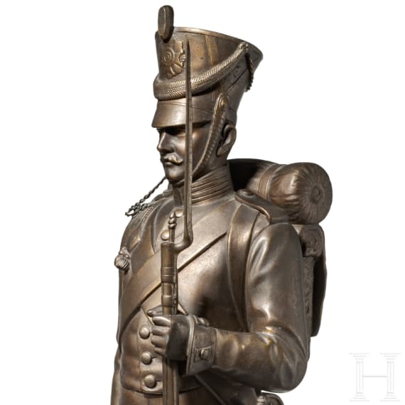 Carl Silbernagel – a large figure of a 19th century guard infantryman, dated 1902