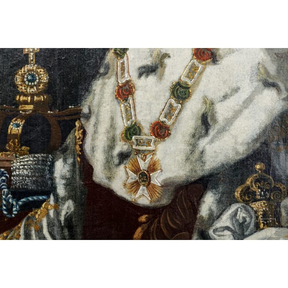König Ludwig I. von Bayern – Gemälde im Rahmen