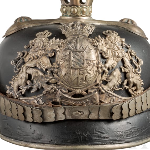 A helmet M 1886 for officers of the Infantry Leib Regiment or the Pioneers